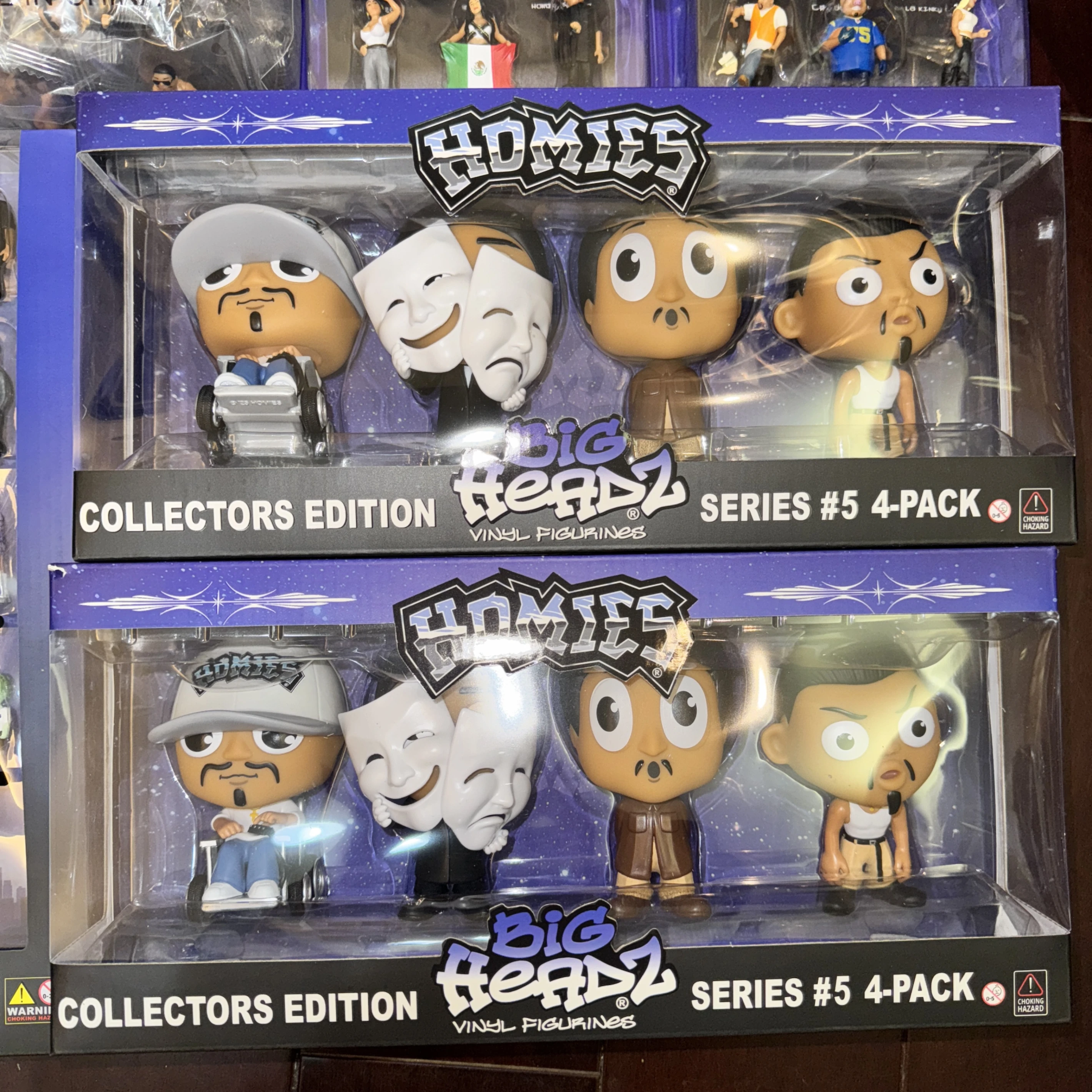 〔GroveStreet〕 限量 HOMIES 收藏 BIG HEADZ 4-Pack Figure Set 玩具 公仔