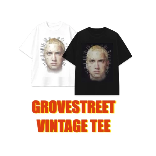 〔GroveStreet〕 Eminem Hellraiser 阿姆 致敬 Vintage Tee 養鬼吃人