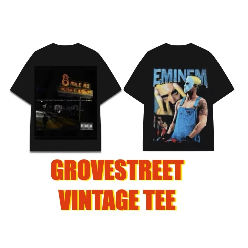 〔GroveStreet〕 90s Eminem 阿姆 8mile Vintage Tee 饒舌歌手 美式嘻哈 復古印花