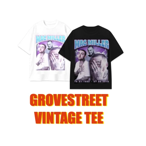 〔GroveStreet〕 MAC MILLER Vintage Tee 復古 致敬Tee 兩色 饒舌歌手