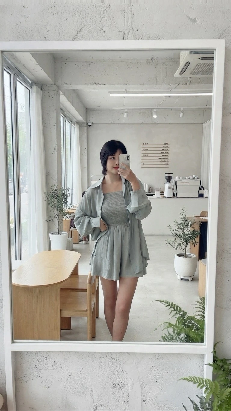 連身褲套裝 628G