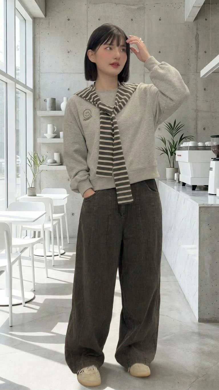 牛仔繭型褲 7331W