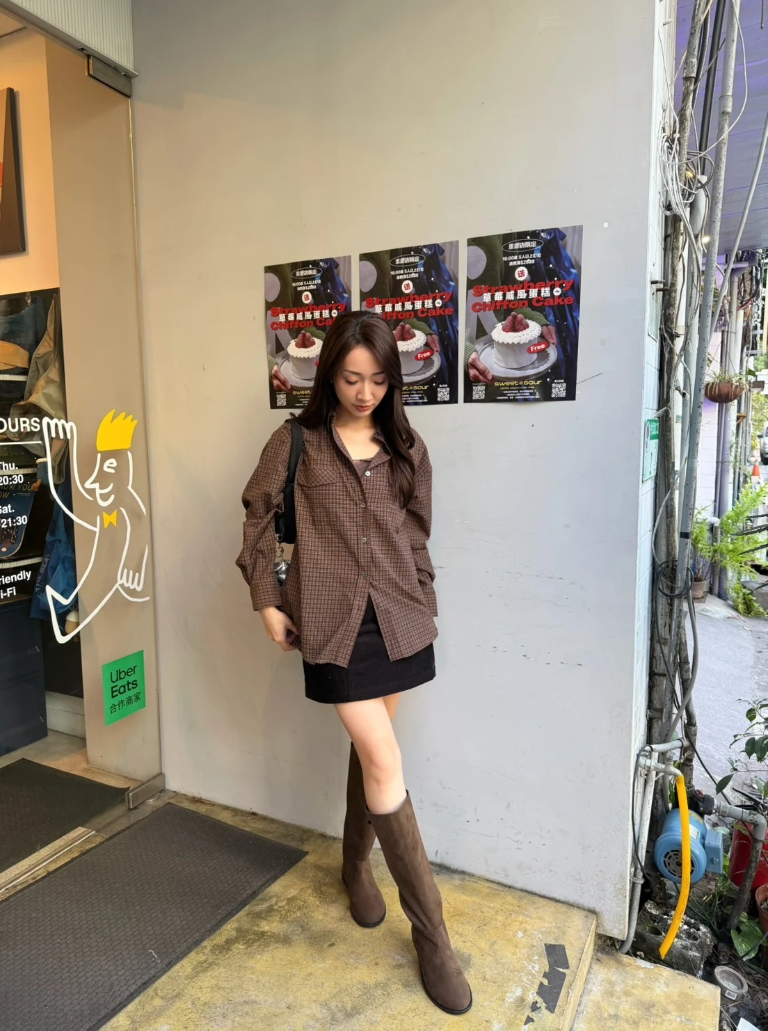【樂樂選品】冬日 格紋 中性 寬鬆襯衫