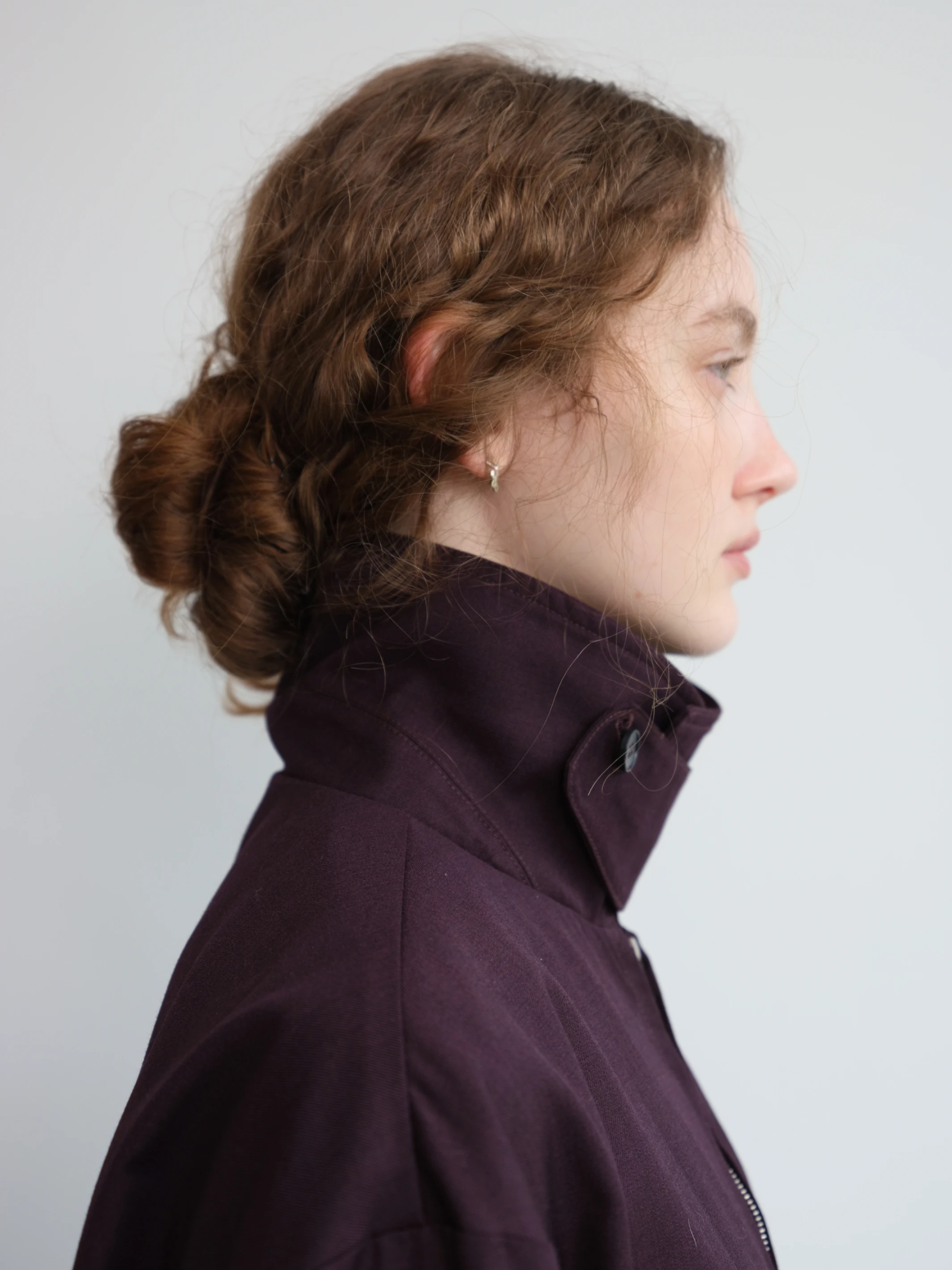 LoamBud Jacket in burgundy
