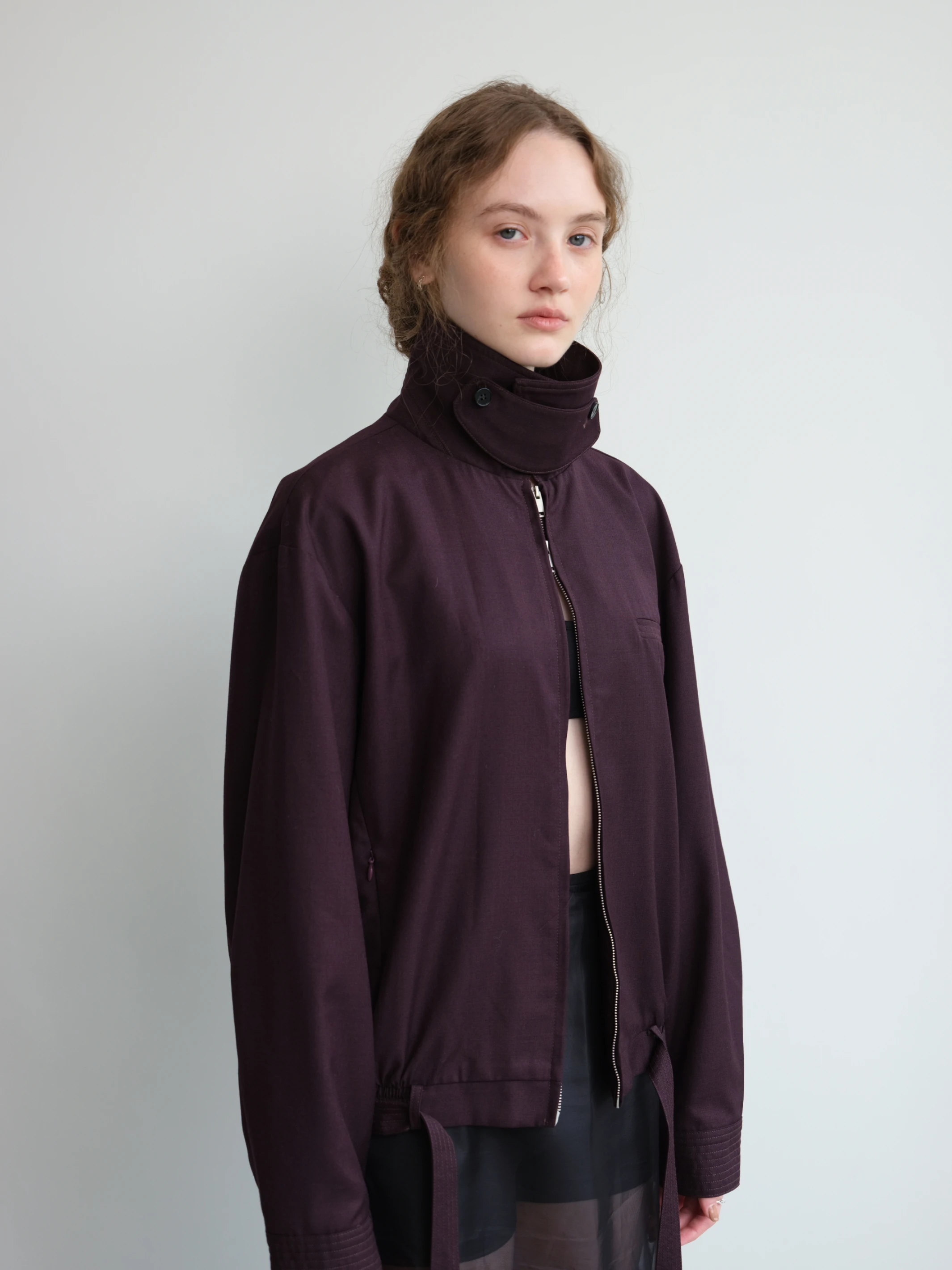LoamBud Jacket in burgundy