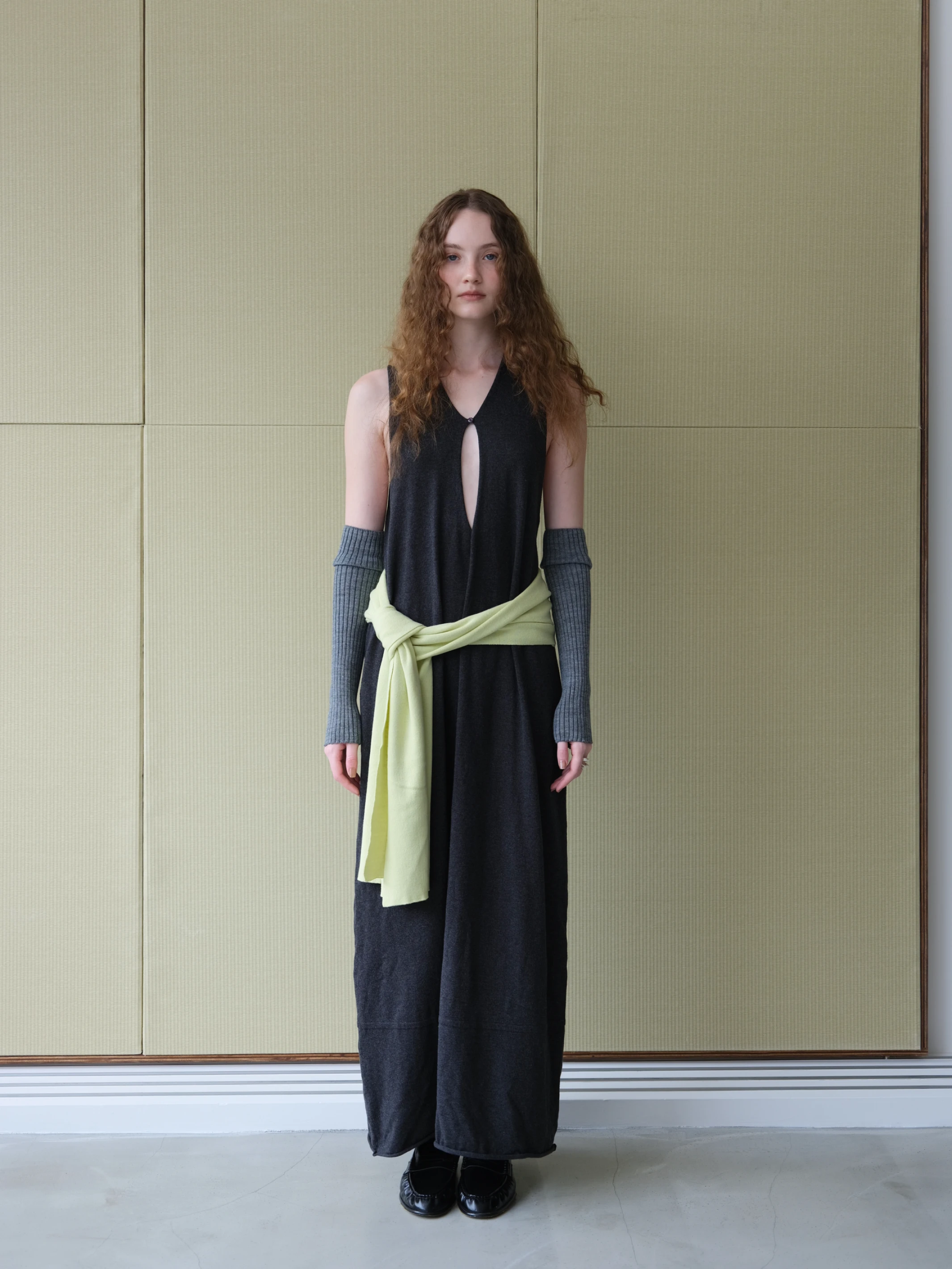 LoamBud Knit Dress in gray