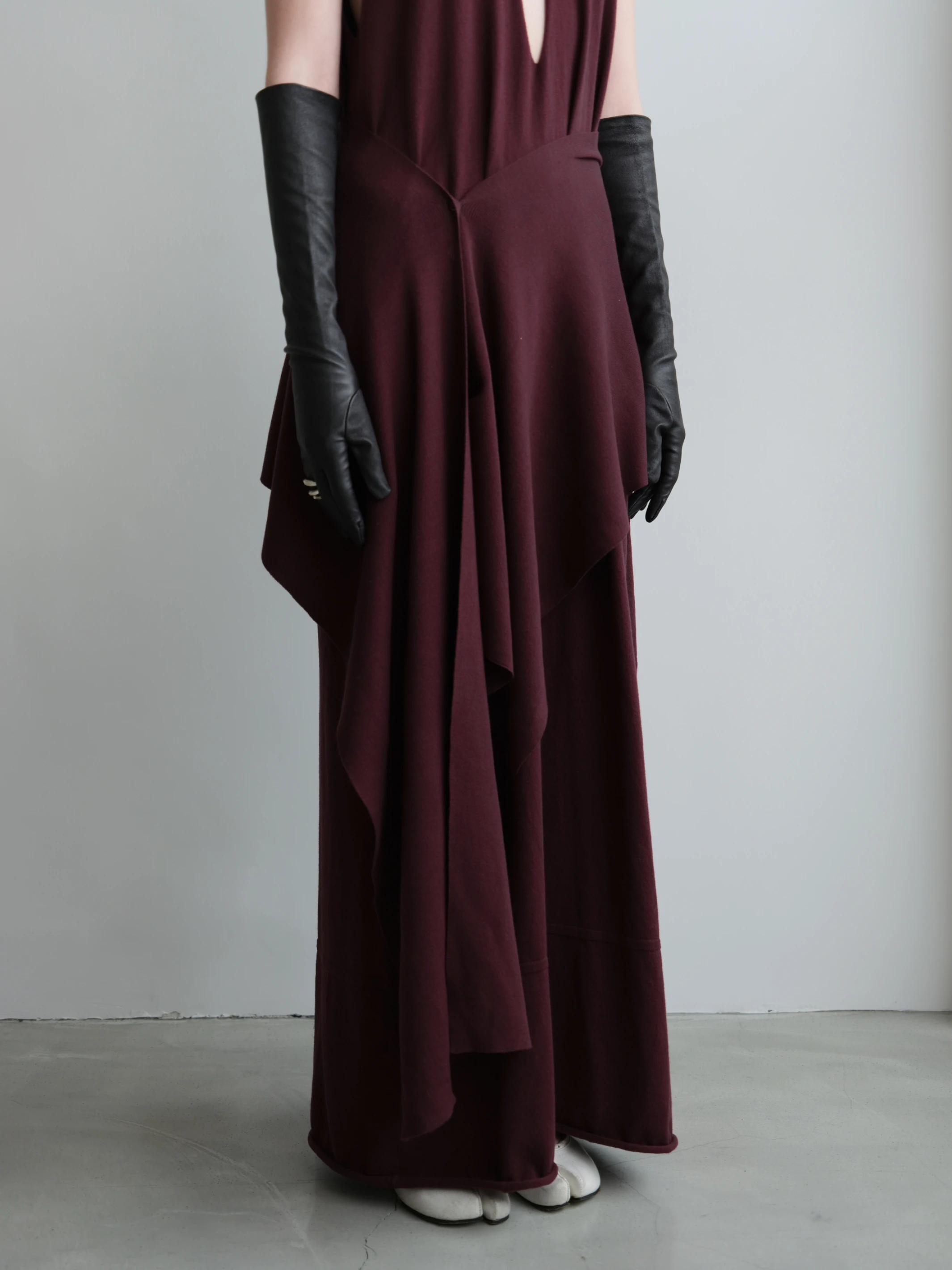 LoamBud Knit Dress in burgundy
