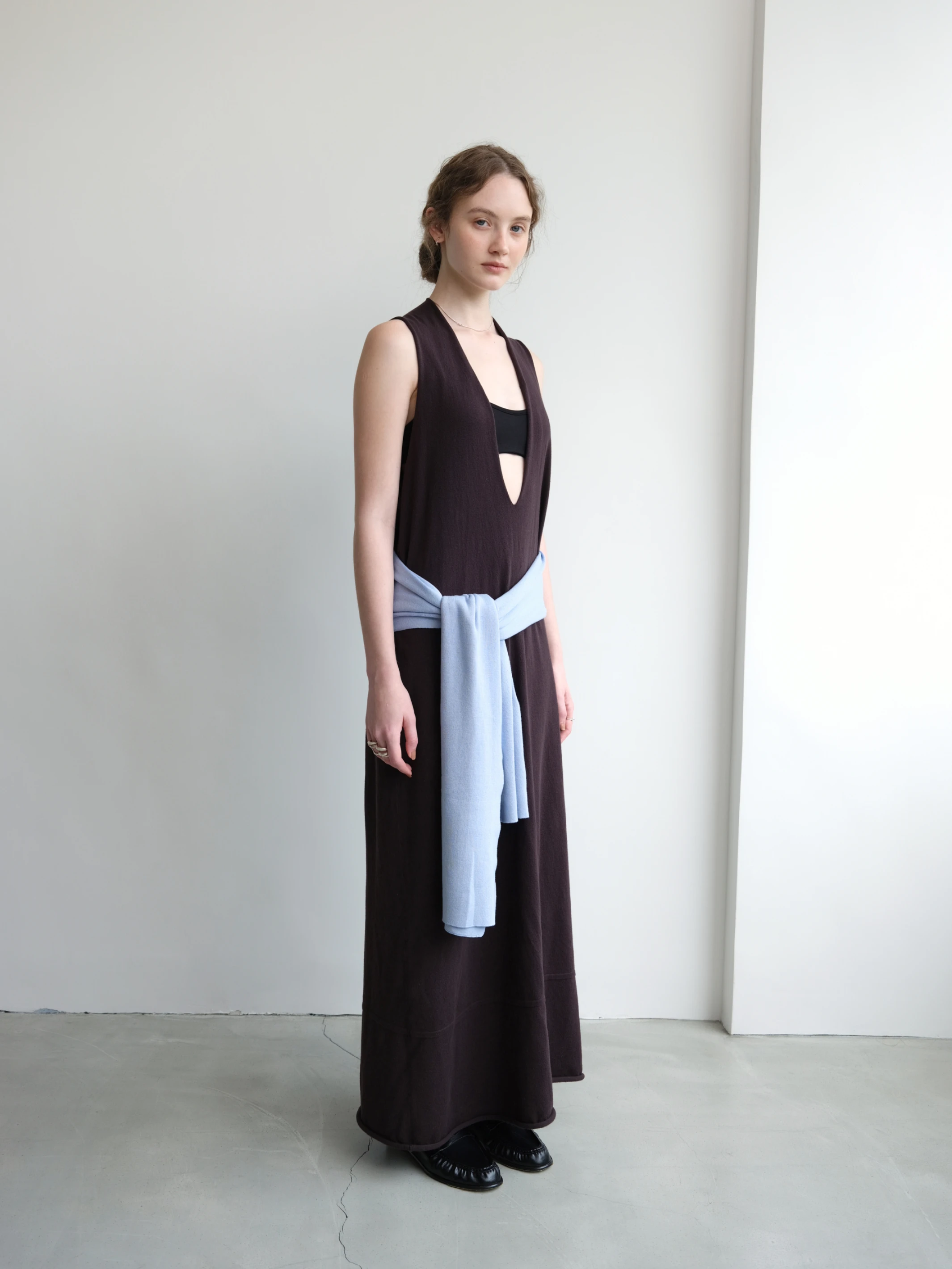 LoamBud Knit Dress in brown