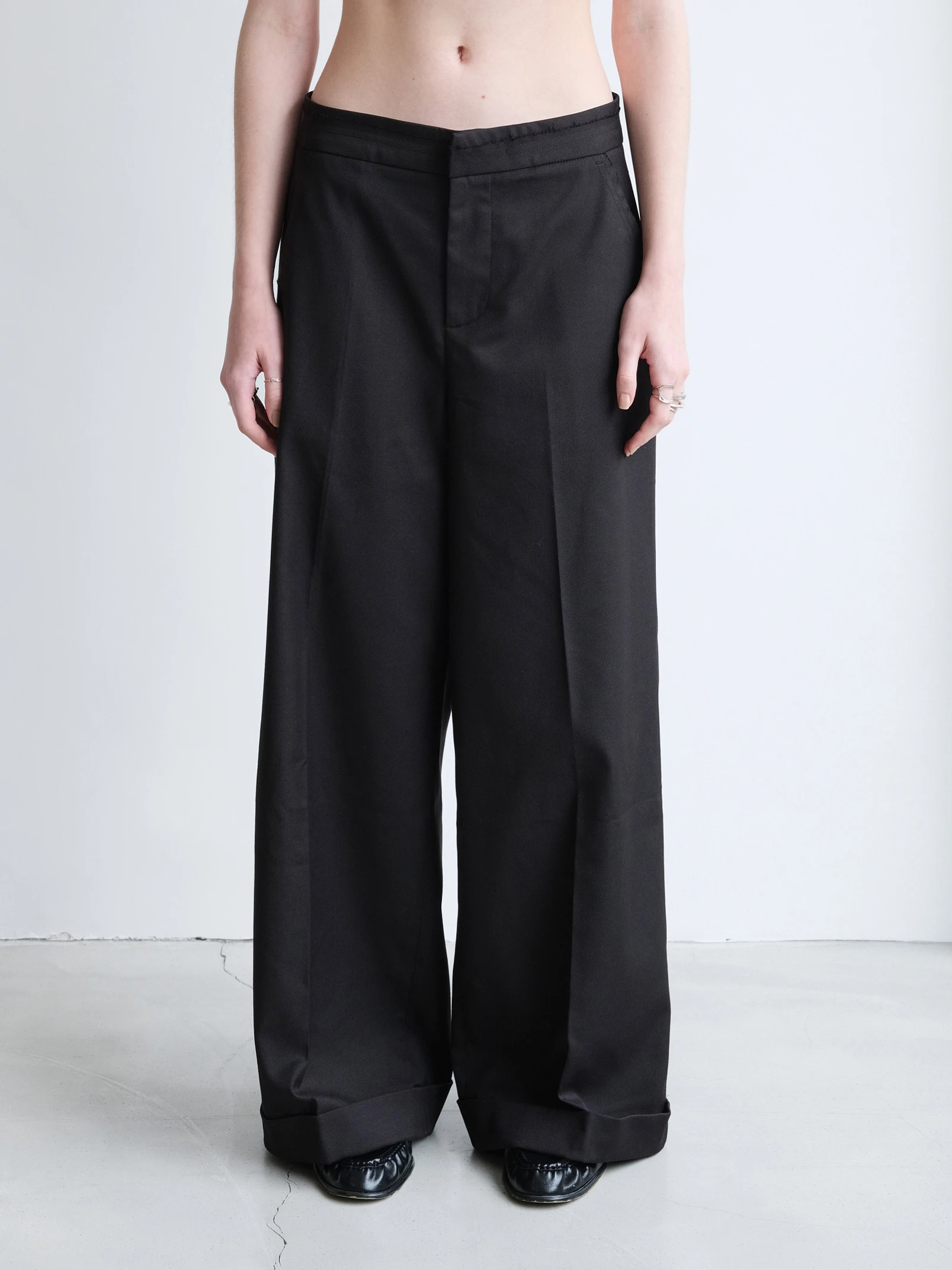 LoamBud Classic Tailored Trousers in black