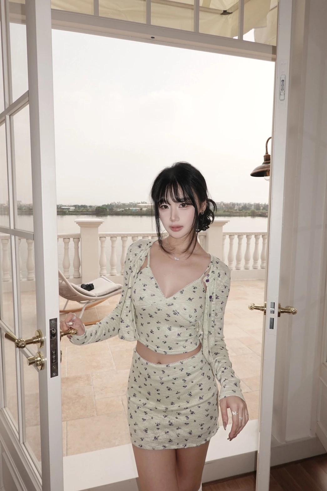 (Krystal團購)夏日精靈碎花三件套裝