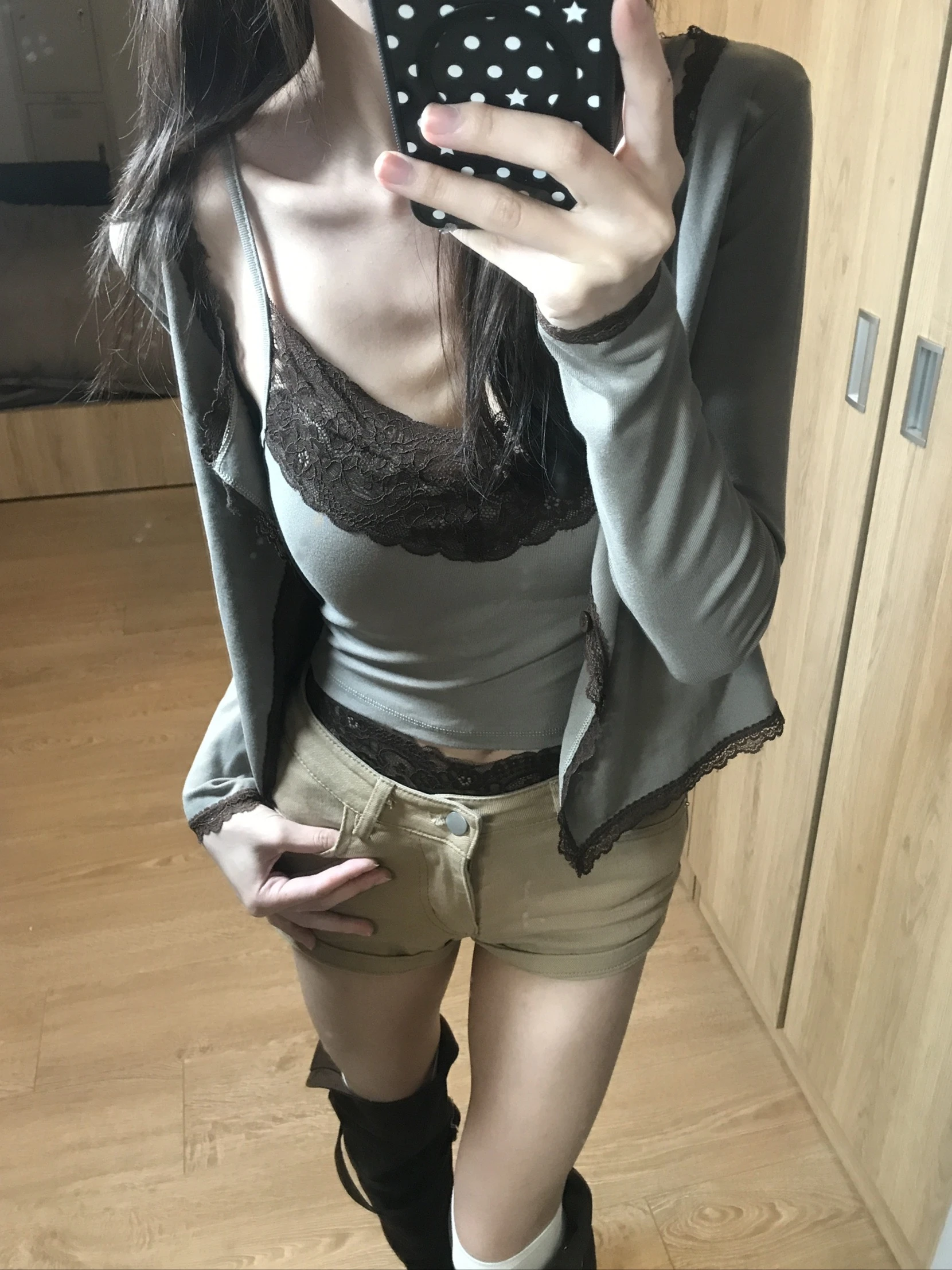 (微光x莊莊) LACE MOOD SET_咖