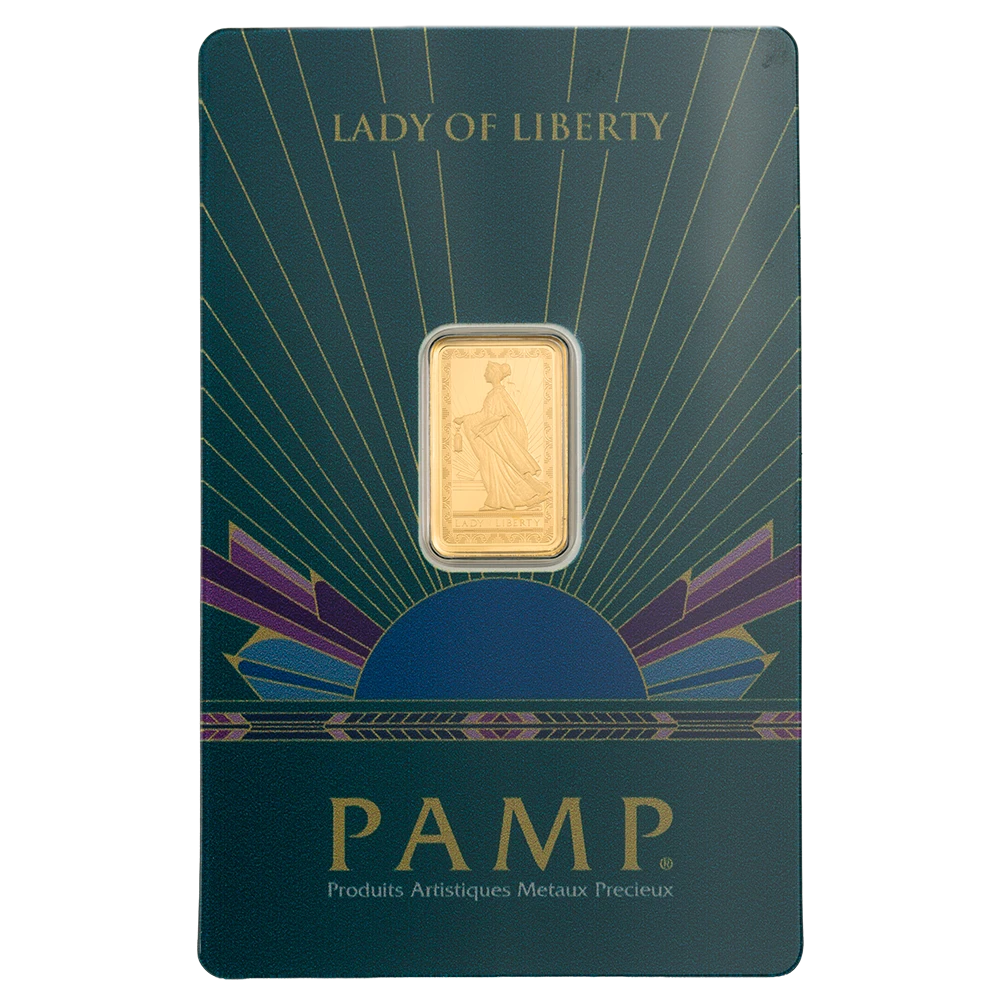 PAMP-自由女神-9999金條-2.5公克