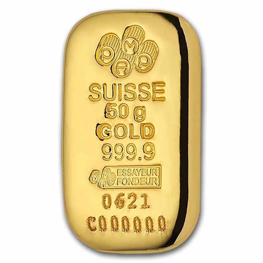 PAMP-澆鑄條塊-9999金條-50公克