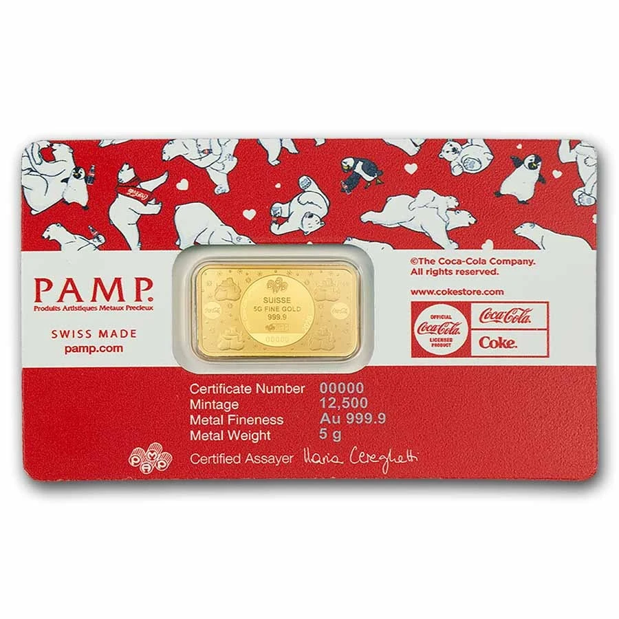 PAMP-2026可口可樂北極熊-9999金條-5公克