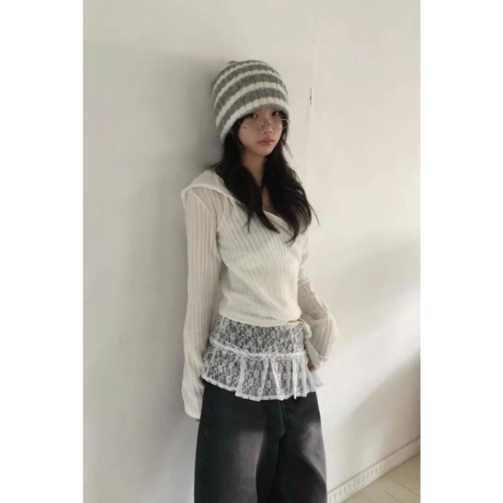 𝑶𝑱𝑰𝑮 韓女搭配單品!!!蕾絲小腰巾