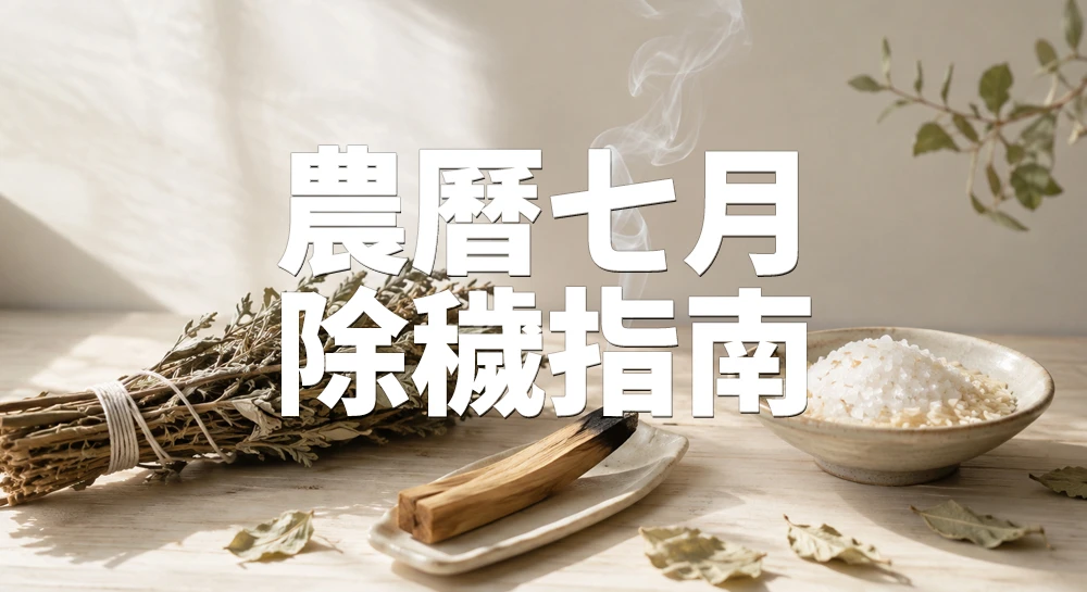 農曆七月怎麼除穢？台灣鬼月的淨化習俗、常見方法與安全指南