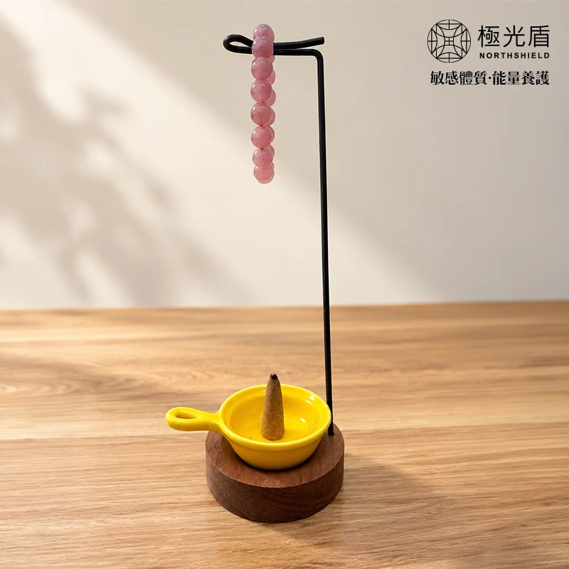 多功能淨化座｜花梨木・線香香塔薰香粉飾品煙薰四用