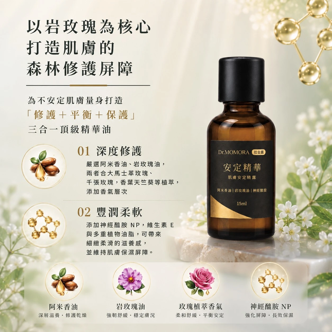 Dr.MOMORA 粒金露 安定精華
