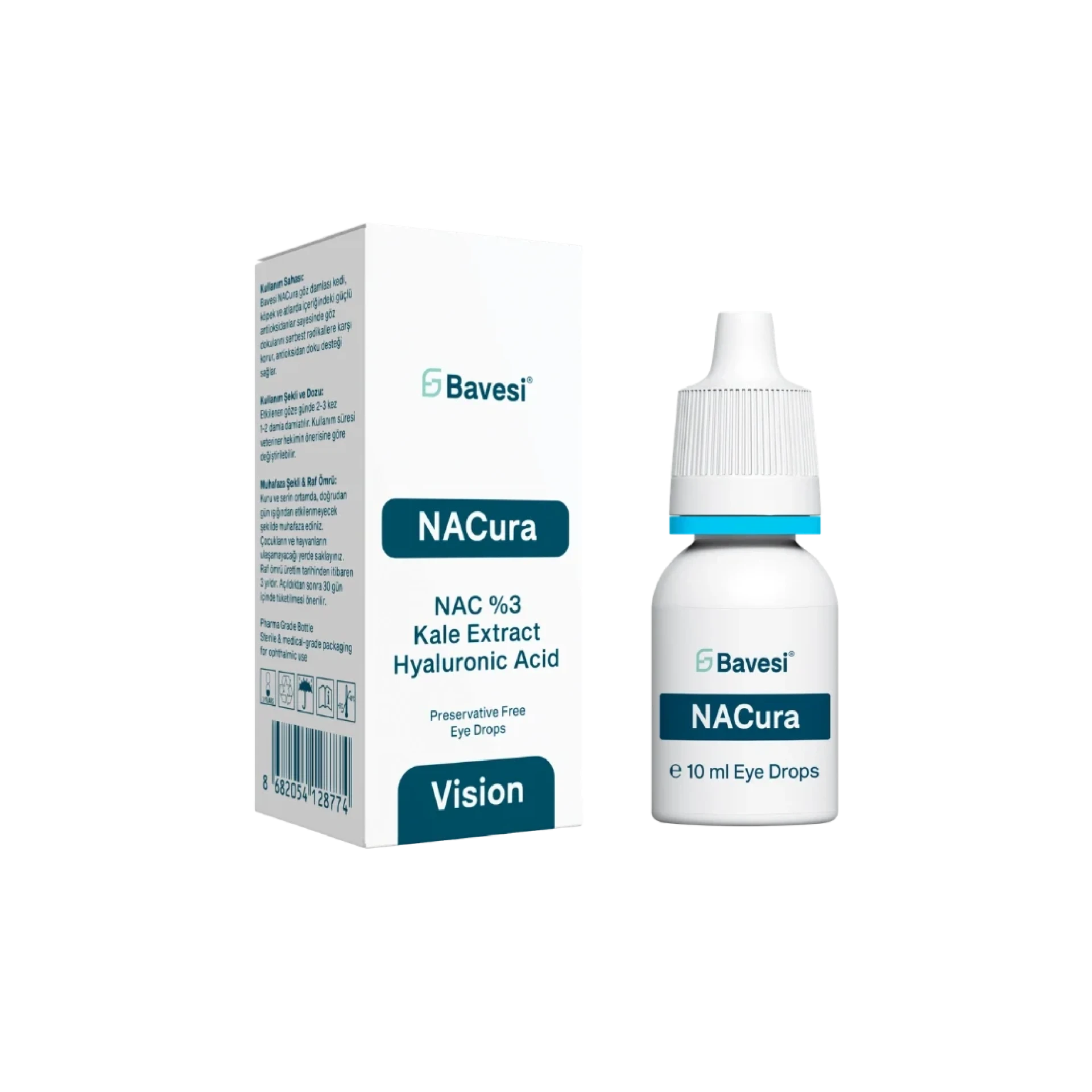 BAVESI柏維詩NACure護眼液(犬貓馬)10ml・短吻犬・熟齡毛孩・眼睛保濕