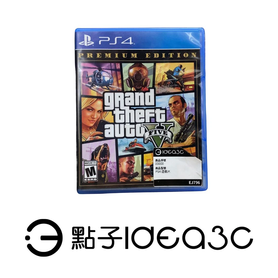 PS4 遊戲片｜俠盜獵車手5 Grand Theft Auto V｜自由犯罪動作遊戲