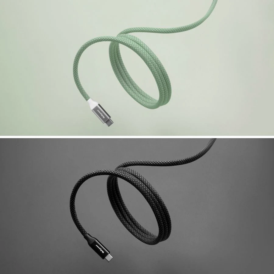 WellyPower Type C to Type C 1.2M磁吸傳輸充電線