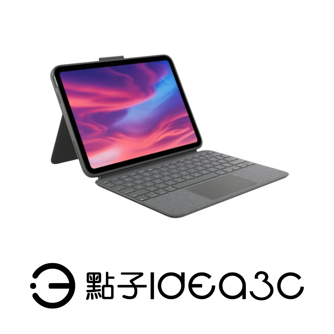 Logitech Combo Touch 鍵盤保護殼 支援11吋 iPad Pro(1~4代) 可拆卸的鍵盤