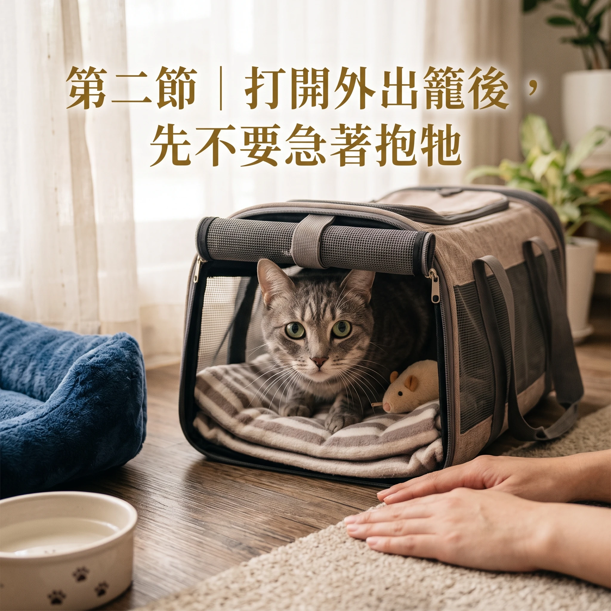 【 帕米樂手記 】Chapter 2｜第二節｜打開外出籠後，先不要急著抱牠