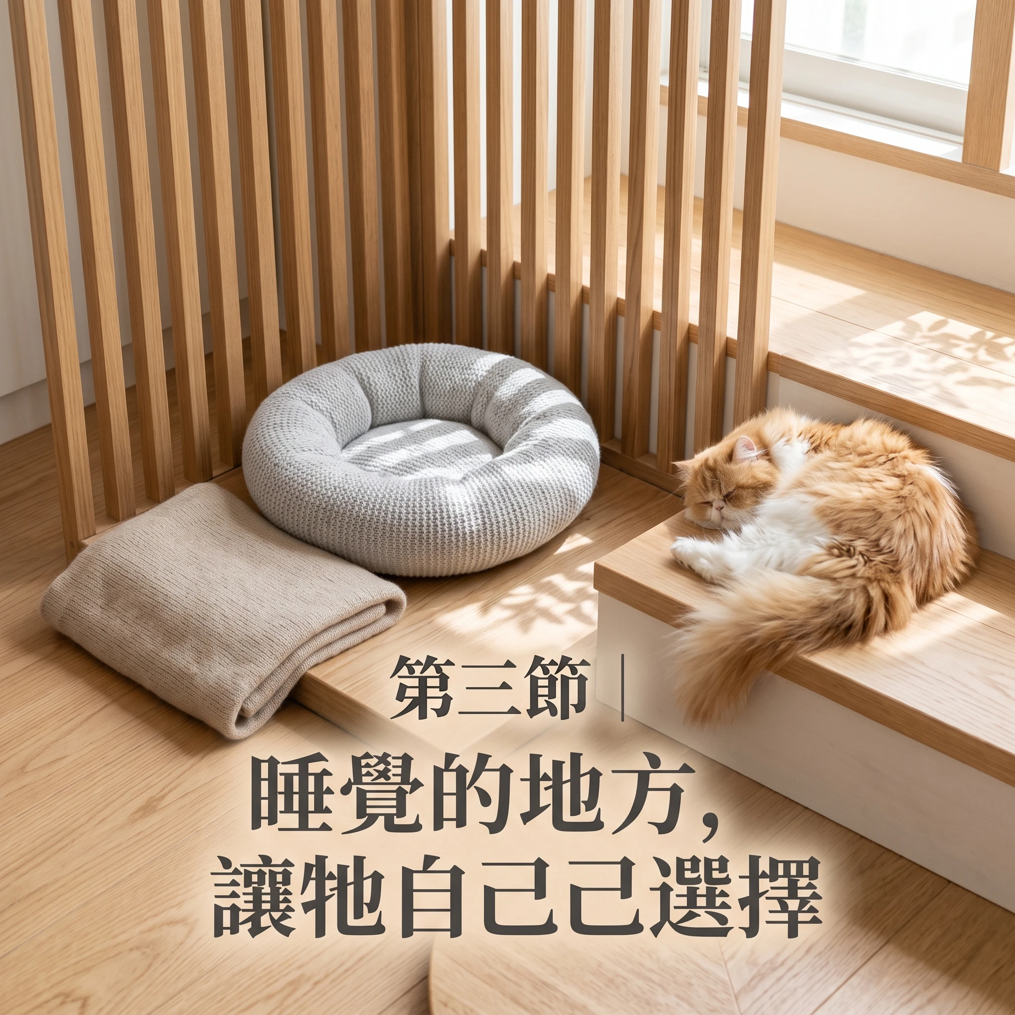 【 帕米樂手記 】Chapter 3｜第三節｜睡覺的地方，讓牠自己選擇