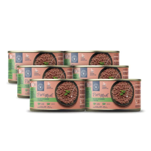 Pets deli 派莉 低敏純肉貓主食罐系列-野豬+貓薄荷 200gx6入