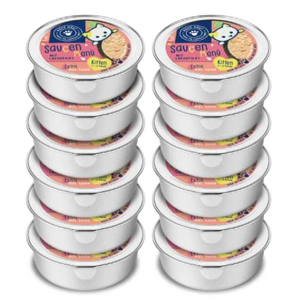Pets deli 派莉 醬汁餐盒系列-幼貓雞肉+鮭魚85gx12入