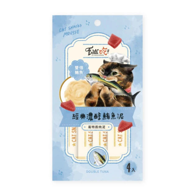 Eat's 易特廚肉泥-經典濃醇鮪魚泥15gx4條
