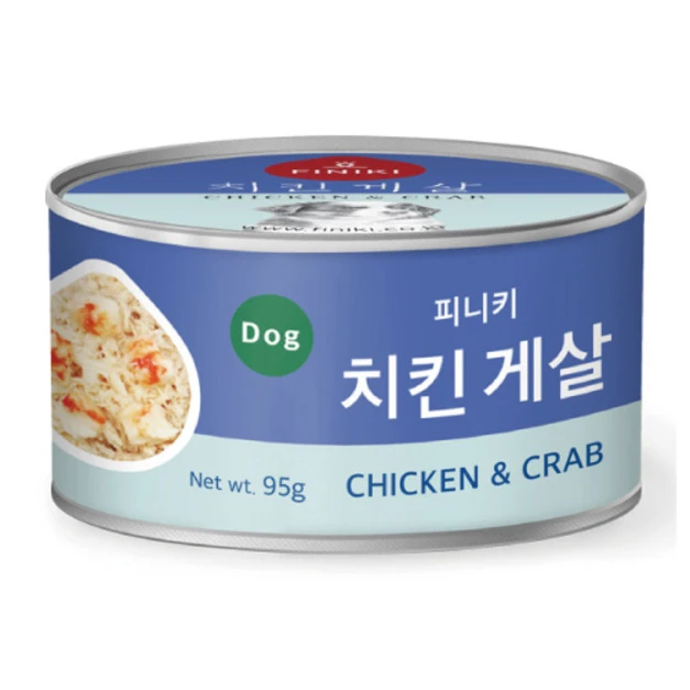 Finiki 菲尼奇 犬用爽口吃肉系列罐-雞肉&蟹肉 95g