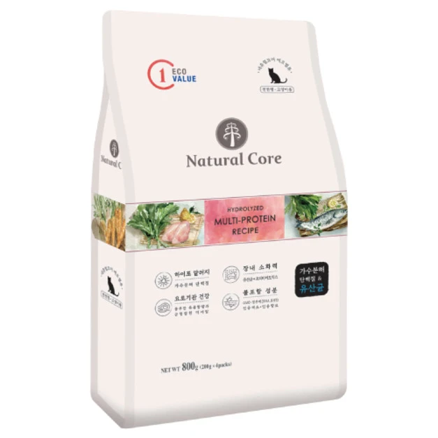 韓國 NATURAL CORE 自然核心 ECO低敏水解蛋白貓糧-雞肉+鮭魚 5kg