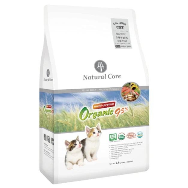 韓國 NATURAL CORE 自然核心 95%有機水解蛋白貓飼料-雞肉+鴨肉+鮭魚 2.4kg