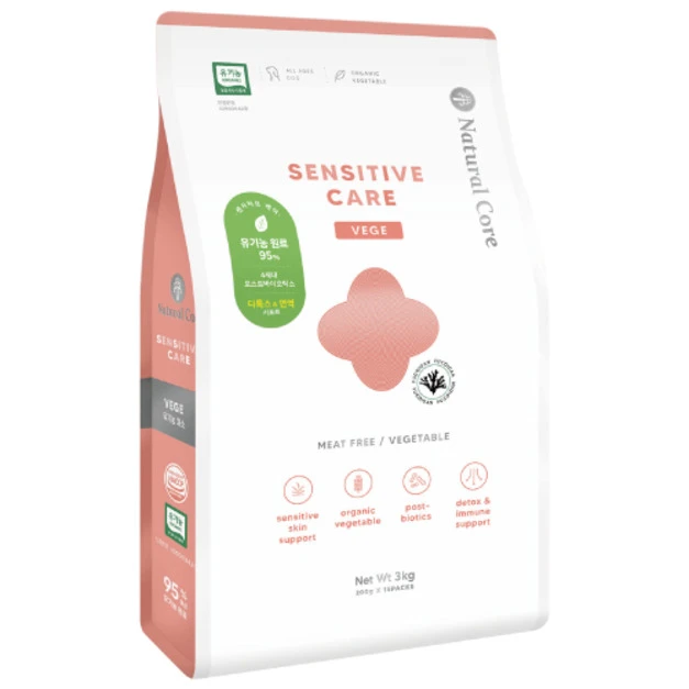 韓國 NATURAL CORE 自然核心 敏感護理狗糧-素食 3kg