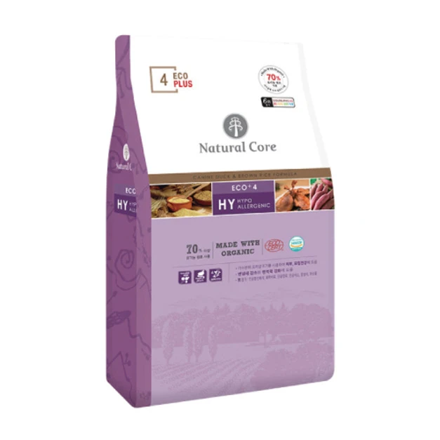 韓國 NATURAL CORE 自然核心 ECO Plus系列狗糧-ECO+4有機70%鴨肉 2kg