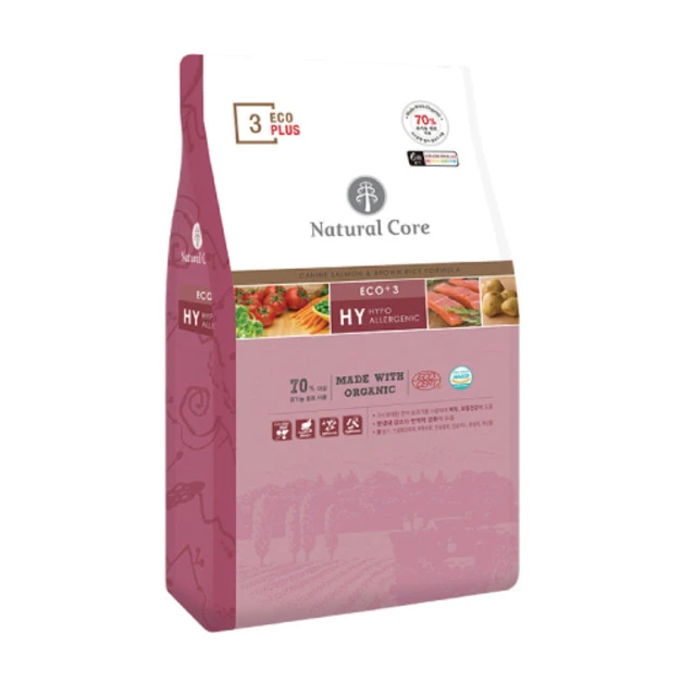 韓國 NATURAL CORE 自然核心 ECO Plus水解系列狗糧-ECO+3有機70%鮭魚 2kg