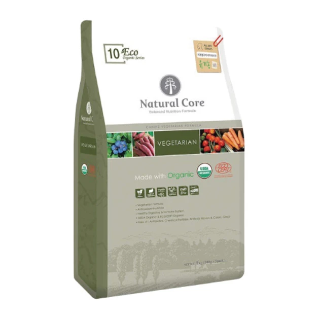 韓國 NATURAL CORE 自然核心 ECO系列有機狗糧-素食(S小顆粒) 1kg