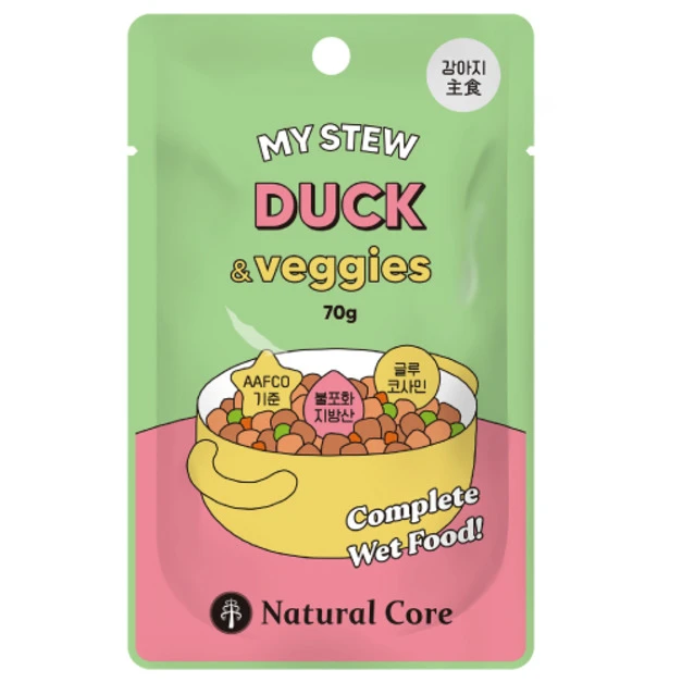 韓國 NATURAL CORE 自然核心 我的燉菜主食系列-雞鴨肉蔬菜 70g