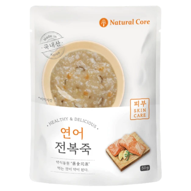 韓國 NATURAL CORE 自然核心 營養鮑魚粥-鮭魚鮑魚粥 50g
