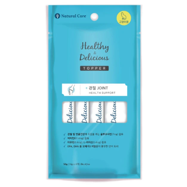 韓國 NATURAL CORE 自然核心 Healthy Topper 保健貓肉泥-關節保健 14gx4入