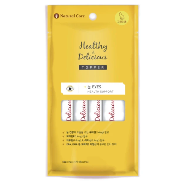 韓國 NATURAL CORE 自然核心 Healthy Topper 保健貓肉泥-眼睛保健 14gx4入