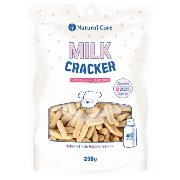 韓國 NATURAL CORE 自然核心 乳酸菌餅乾棒-牛奶 200g