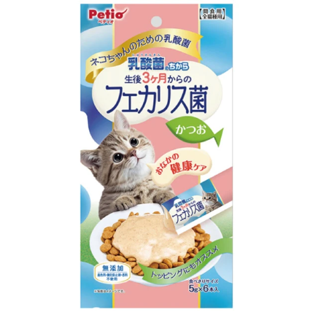 Petio 乳酸菌貓肉泥-鰹魚 5gx6入