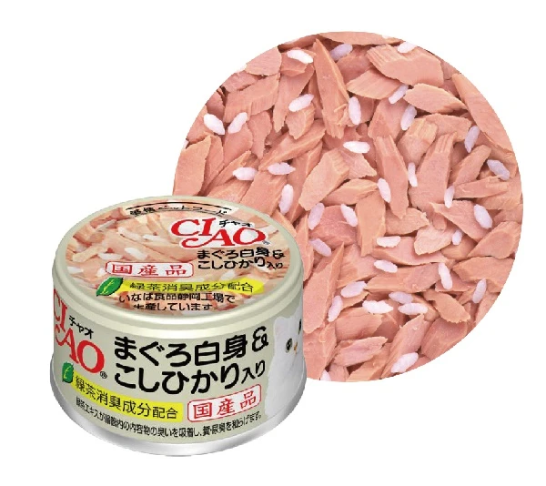 (箱售24罐入)【日本CIAO】旨定罐A4號(鮪.越光米)/85g