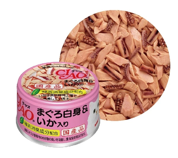 (箱售24罐入)【日本CIAO】旨定罐A3號(魷魚)/85g