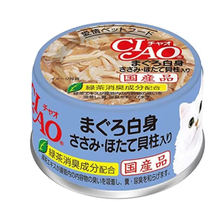 (箱售24罐入）【日本CIAO】旨定罐A83號(鮪.雞.干貝)/85g
