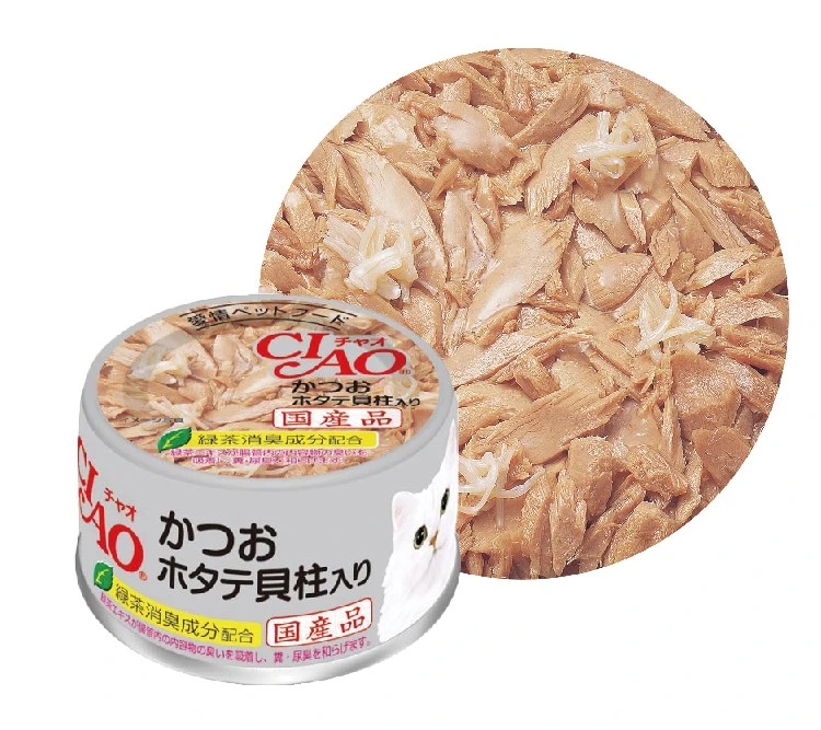 (箱售24罐入）【日本CIAO】旨定罐A84號(鰹.干貝)/85g