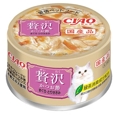 (箱售24罐入）日本CIAO 奢侈罐雞肉系列/80g
