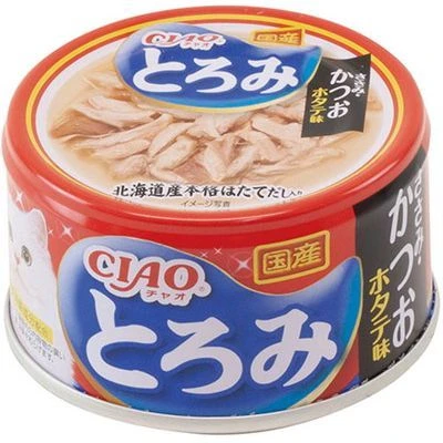 (箱售24罐入）【日本CIAO】多樂米濃湯罐 雞柳和鰹魚配扇貝風味